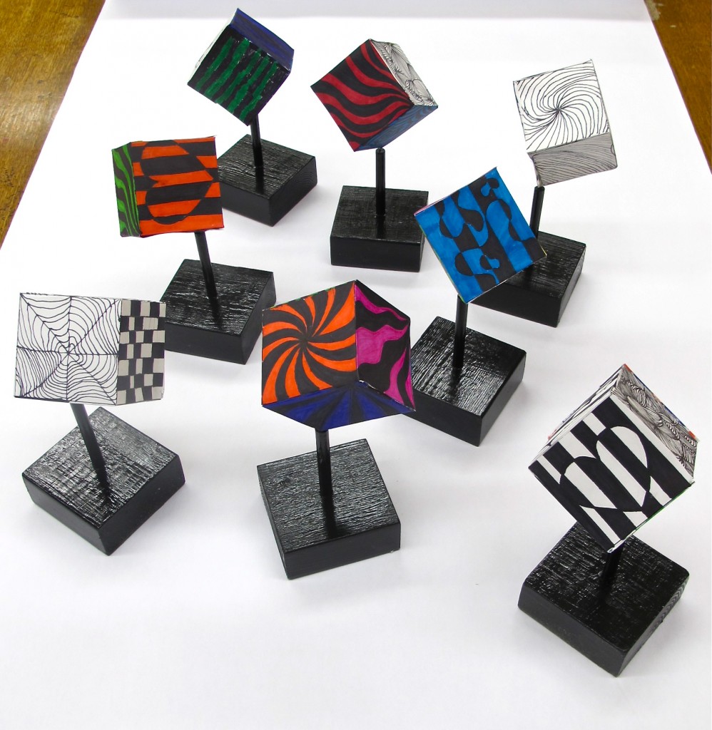 More Op Art Cubes Art Here And There   IMG 5174 998x1024 